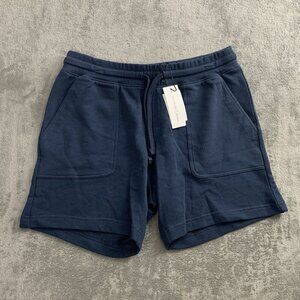 Treasure & Bond Shorts Mens Medium Blue Sweatshorts Pockets Cotton Drawstring 6”